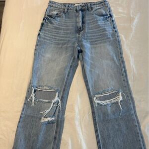 Altar'd State Light Blue Distressed Women Jeans